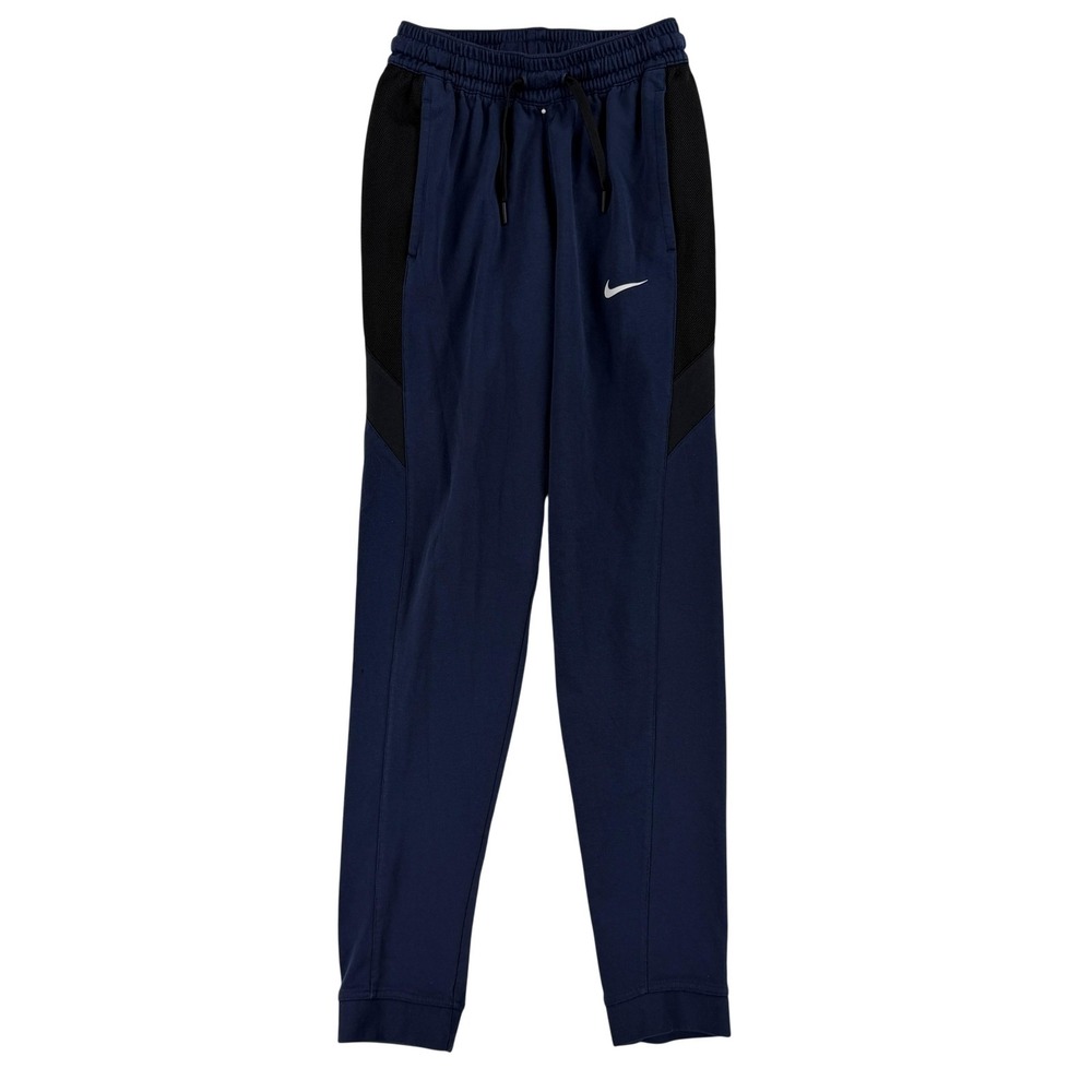 Nike Track Pants Mens Small Dri-FIT Blue Knit Joggers Zip Pocket‎ CQ0307-419